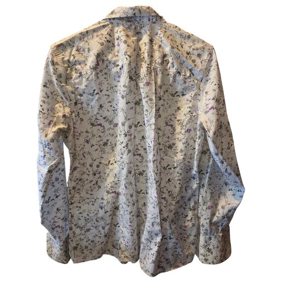 Eddie Bauer Coquette Button Front Top L Womens Long Sleeve Wrinkle-Resistant - Picture 6 of 6